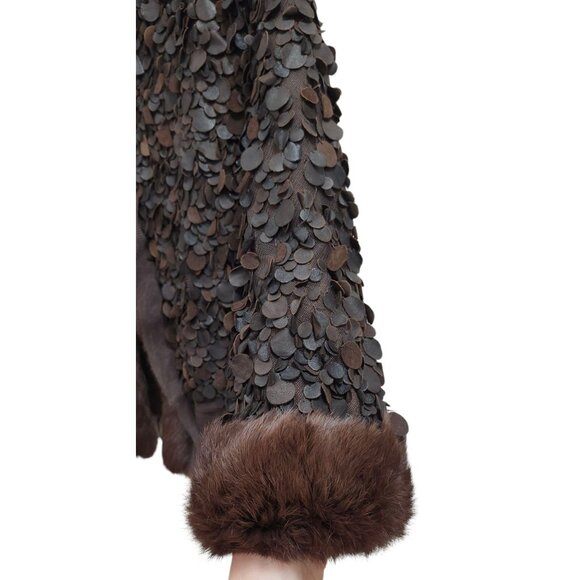 MAURIZIO PECORARO MILANG Reversible jacket made of natural rabbit fur  Size IT42 - Picture 8 of 16